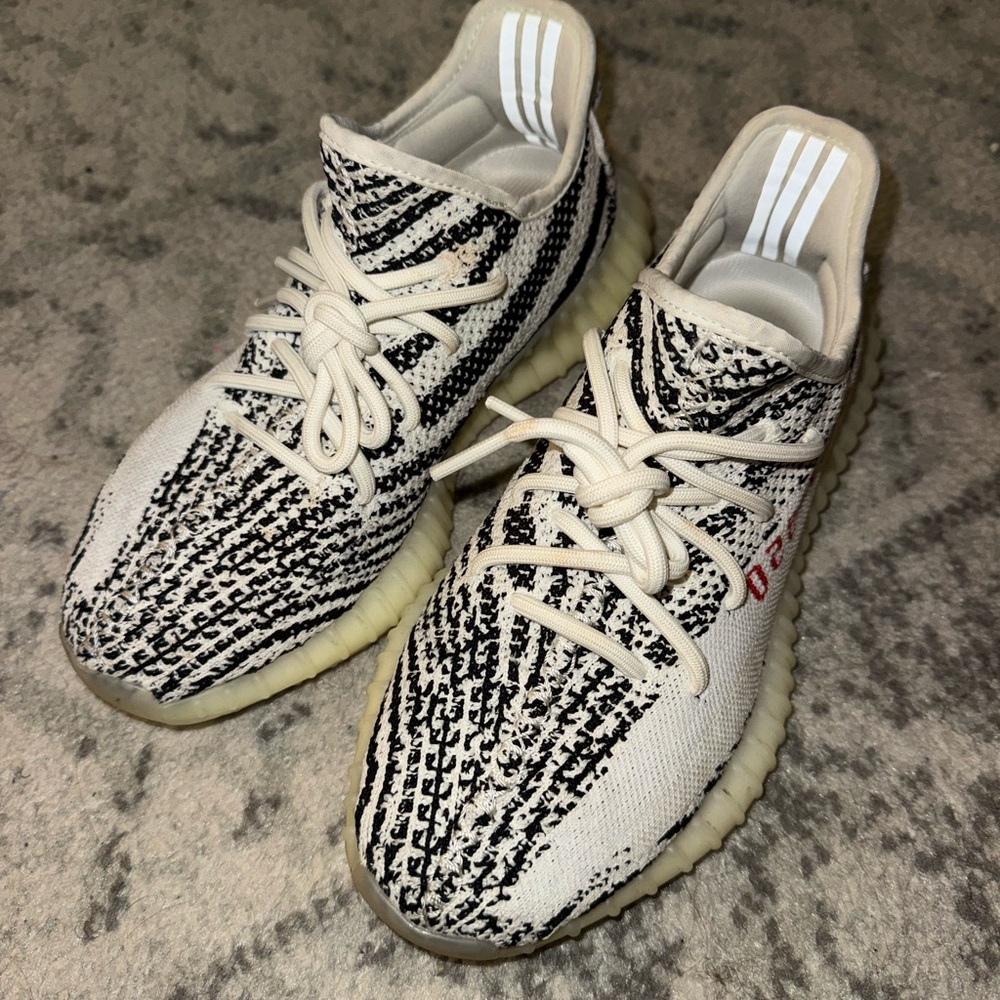 Zebra Yeezys